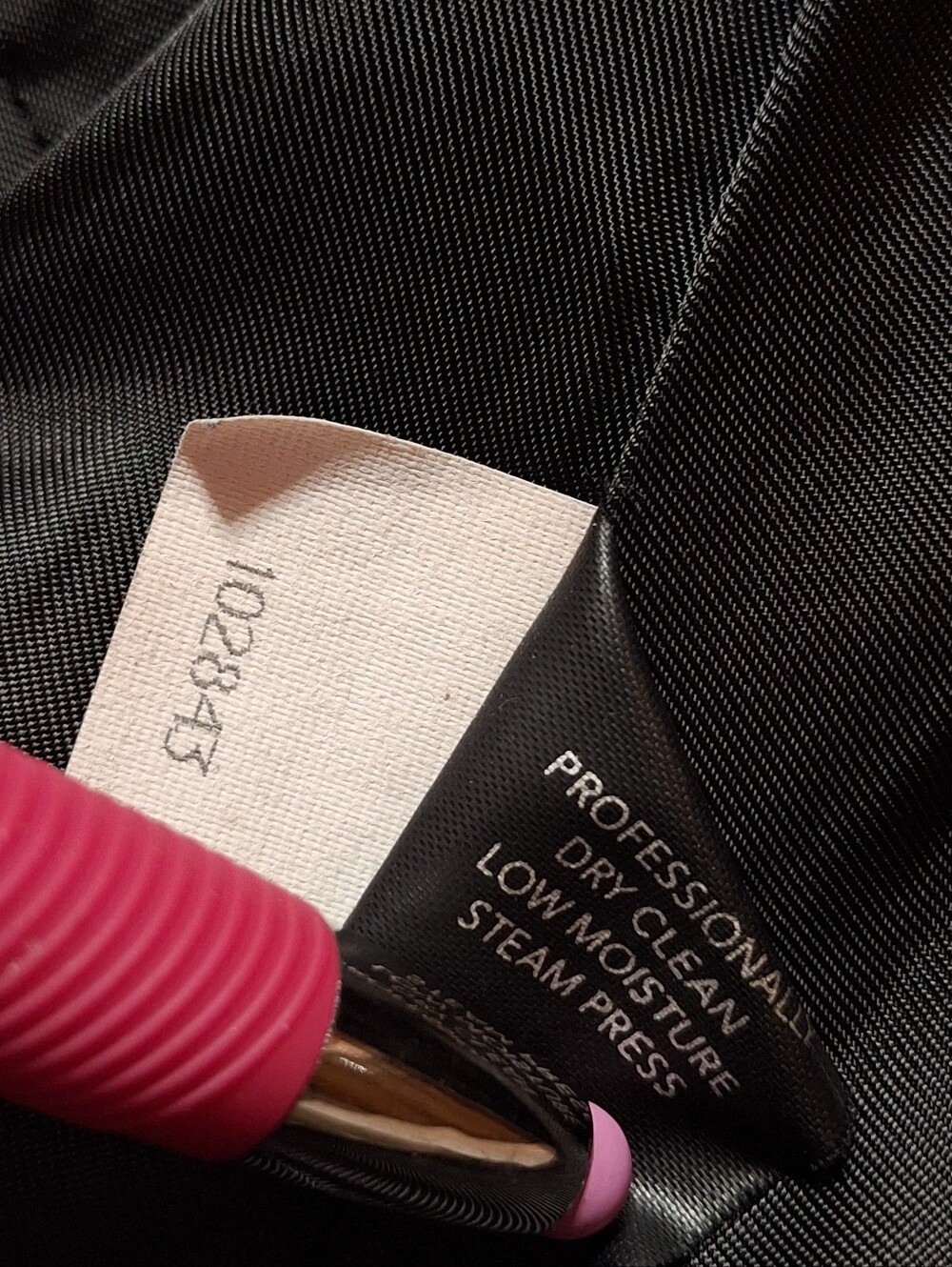 Anne Klein Black Hooded Double-Breasted 100% Wool Long Coat Women Size 16 - Picture 16 of 16